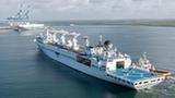 中國遠望5號船停靠斯裏蘭卡漢班托塔港