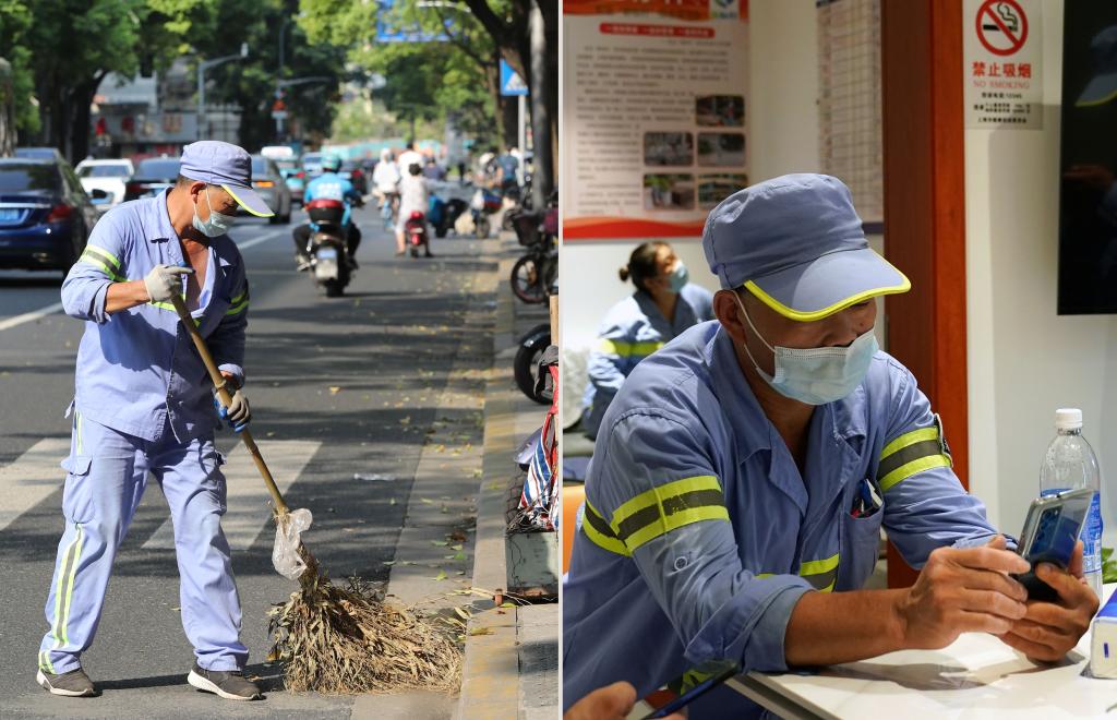 新华全媒+丨高温下的爱心驿站：清凉中的暖意