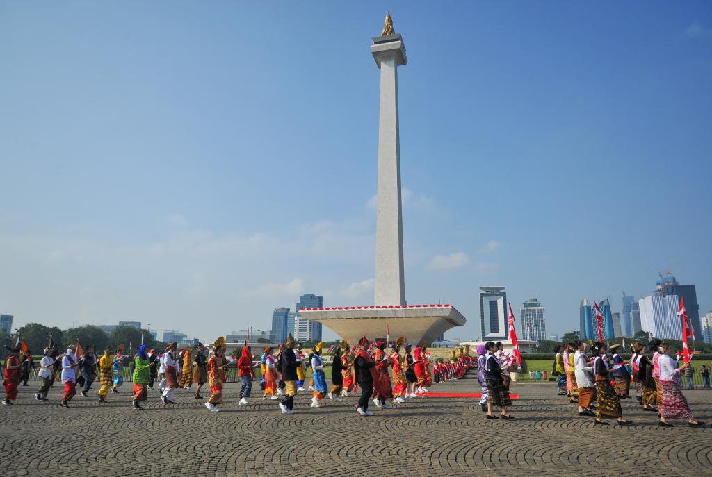 印度尼西亚举行活动庆祝独立77周年