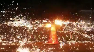 河北衡水：非遗“甩花”迎元宵