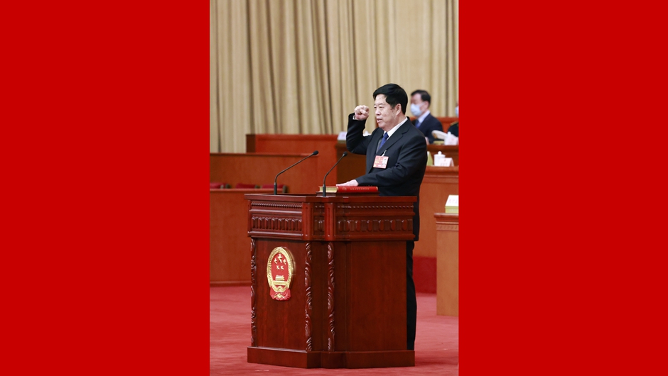 国家监察委员会主任刘金国进行宪法宣誓