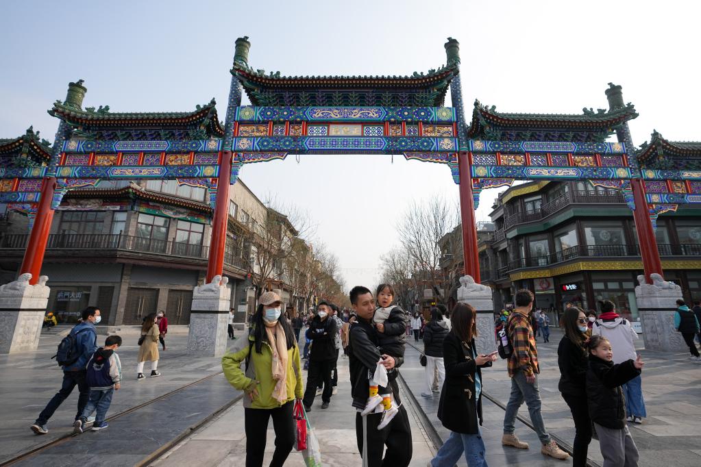 北京：前门大街人气旺