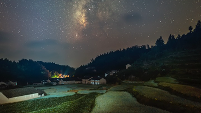 钱江源头古村落守护暗夜星空