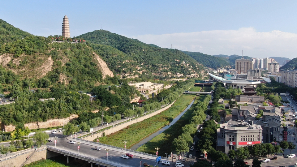 天空之眼瞰延安