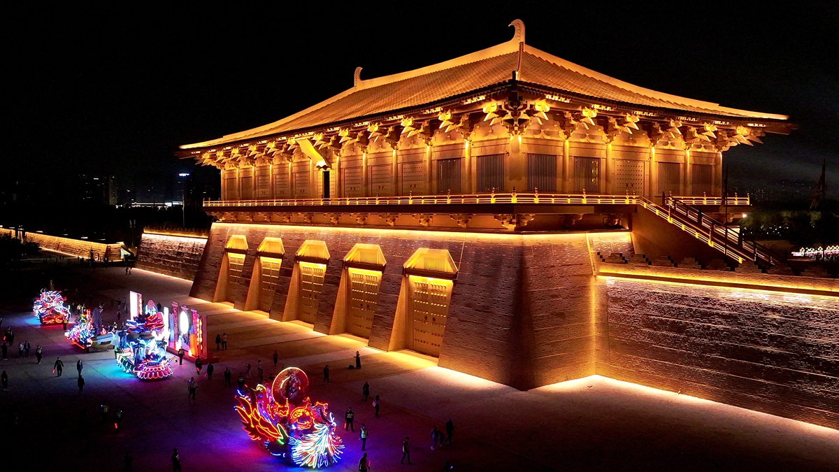陕西西安：夜游“千宫之宫” 感受古今交融