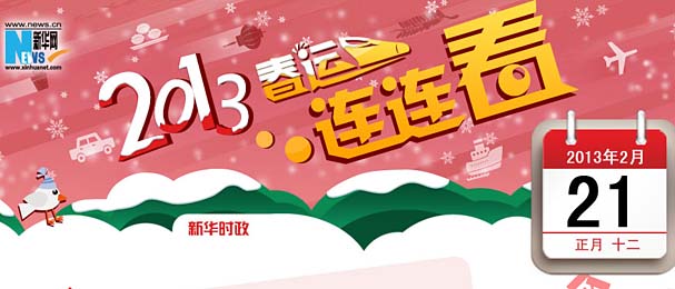 2013春运资讯&ldquo;连连看&rdquo;：2月21日