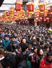 春节长假各地景区迎人潮