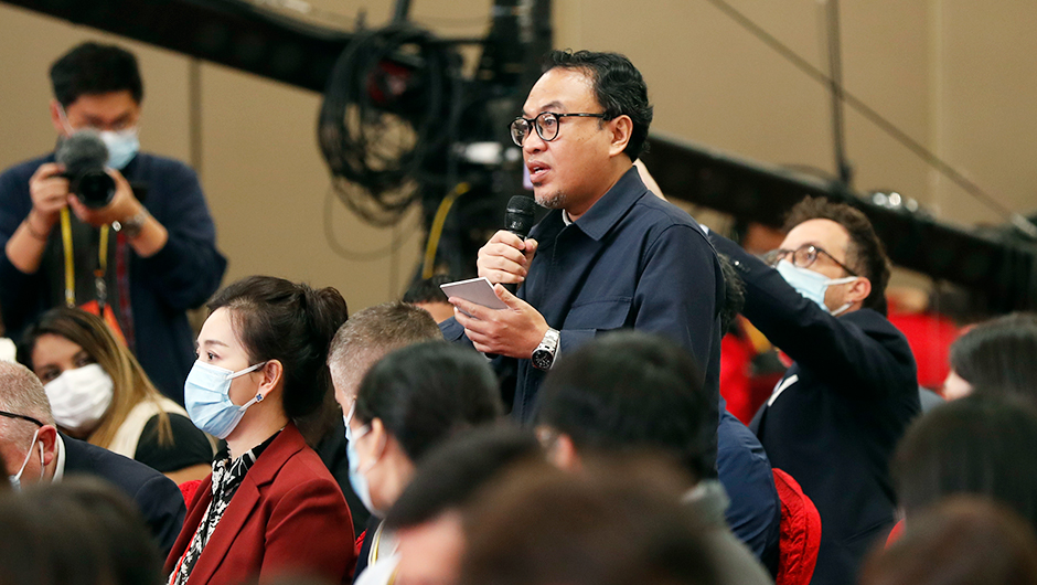 印度尼西亚安塔拉通讯社记者提问