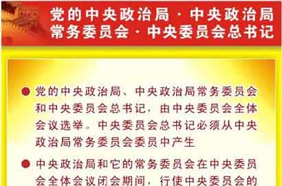 党的中央政治局&middot;中央政治局常务委员会&middot;中央委员会总书记