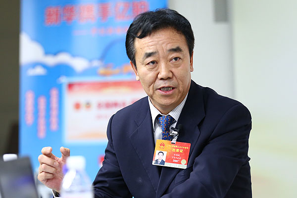 白尚成在访谈现场