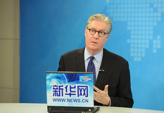 金沙中国有限公司总裁兼行政总裁爱德华&middot;卓思接受新华网采访