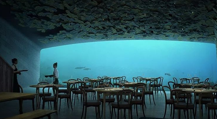 欧洲第一家水下餐厅营业