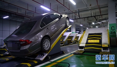 停车新姿势 斜置式停车