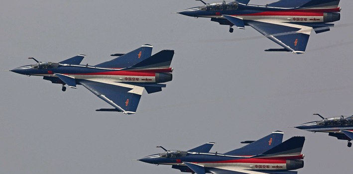 八一飞行表演队参加巴基斯坦国庆阅兵式
