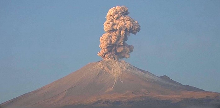 墨西哥波波卡特佩特火山再喷发