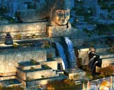 黄河母亲公园夜景