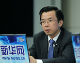 卢沙野在访谈现场