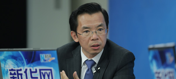 卢沙野在访谈现场