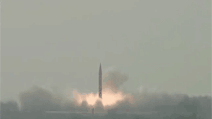 巴军方成功试射“沙欣-1A”弹道导弹