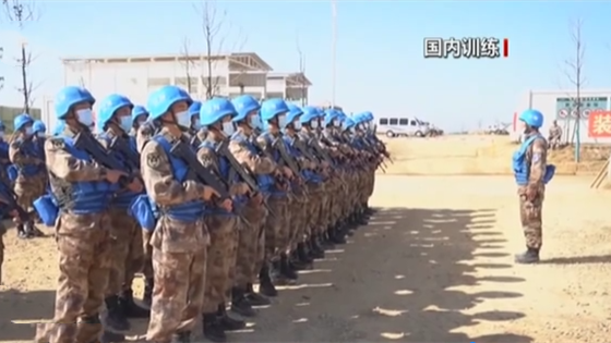 中国第八批赴南苏丹（朱巴）维和步兵营出征
