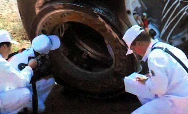 航天员正在进行重力再适应