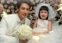 吴尊带女儿neinei拍婚纱照甜蜜秀父爱