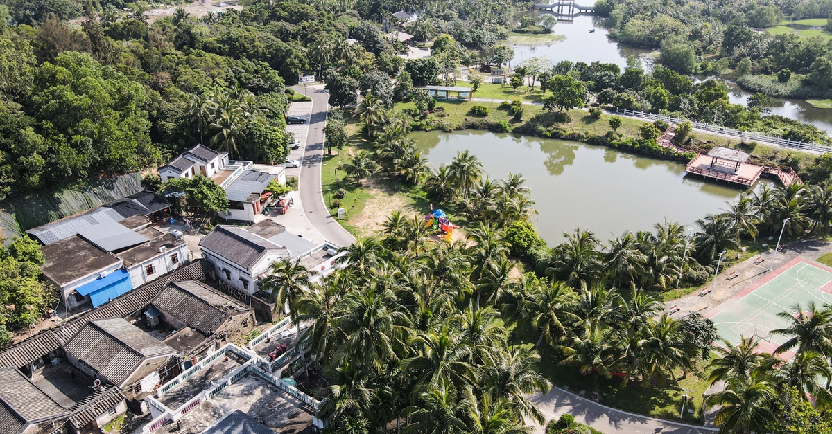 天空之眼瞰博鳌美丽乡村