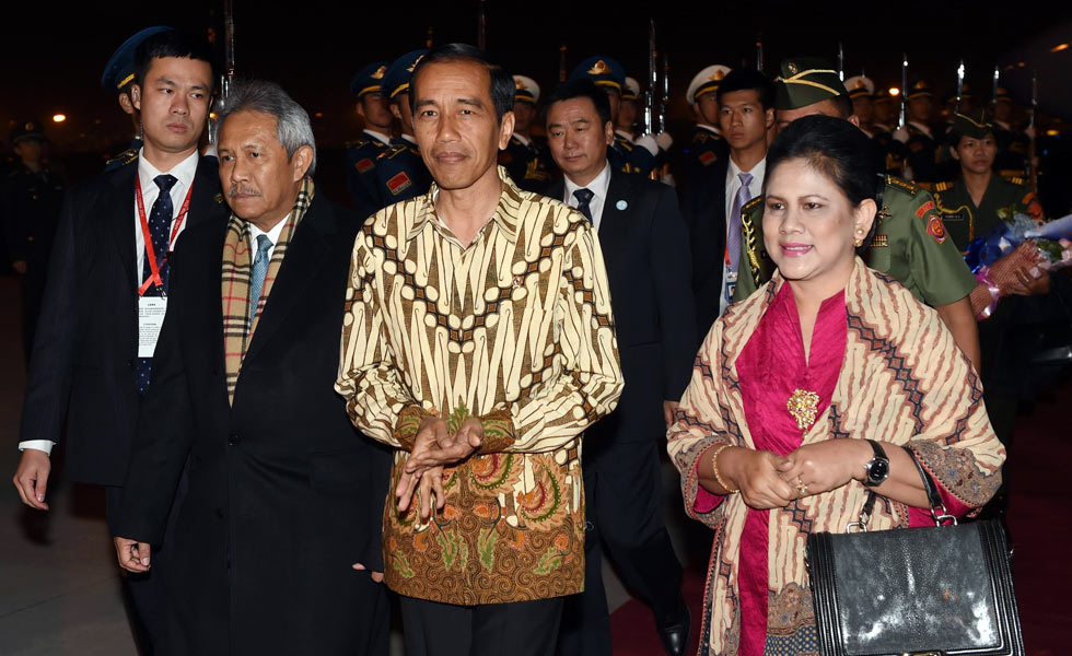 印度尼西亚总统佐科抵京