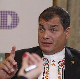 专访厄瓜多尔总统科雷亚