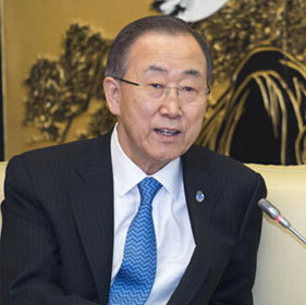 专访联合国秘书长潘基文