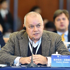 今日俄罗斯国际新闻通讯社社长基谢廖夫呼吁建立金砖国家信息网、金砖国家电台