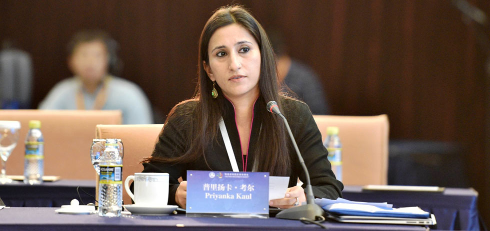 新德里电视台首席运营官考尔发言