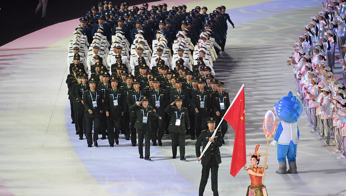 第七届世界军人运动会在武汉开幕