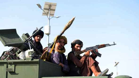 阿富汗坎大哈的塔利班成员