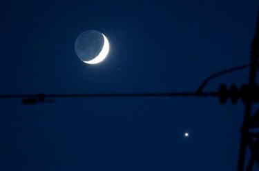金星合月亮相天宇