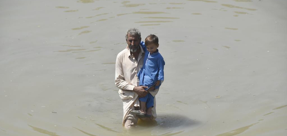 遭受洪涝灾害的巴基斯坦