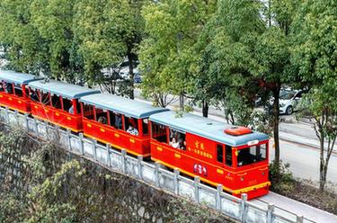 &ldquo;小火车&rdquo;进城迎新春