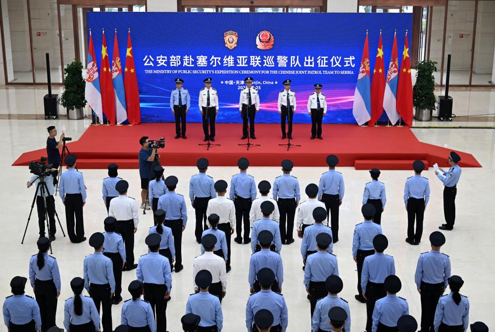 中国警队应邀赴塞尔维亚开展中塞警务联合巡逻活动