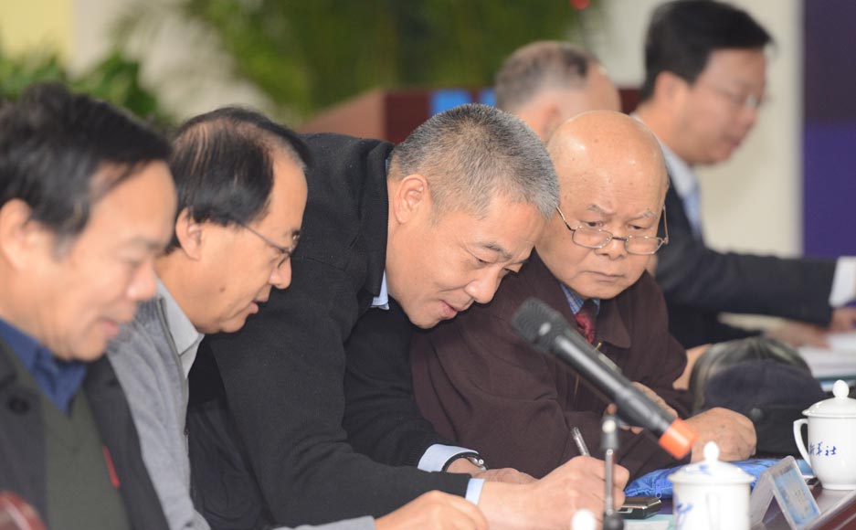 参加新华网2012&ldquo;纵论天下&rdquo;国际问题研讨会的专家在交流