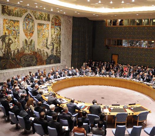 联合国安理会一致通过一项有关叙利亚化学武器问题的决议(高清图)