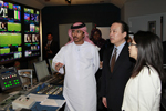 新华社总编辑何平参观阿联酋阿布扎比国家电视台