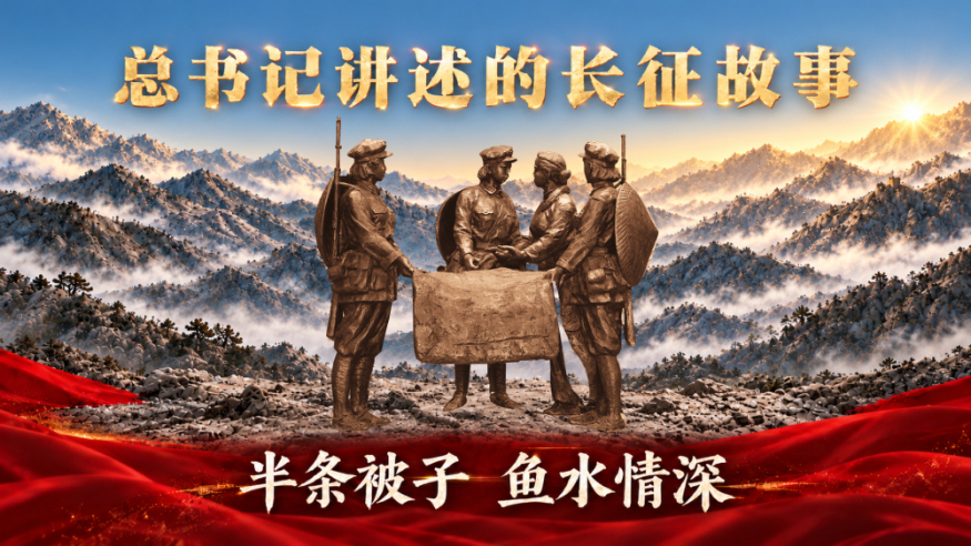 总书记讲述的长征故事丨半条被子 鱼水情深