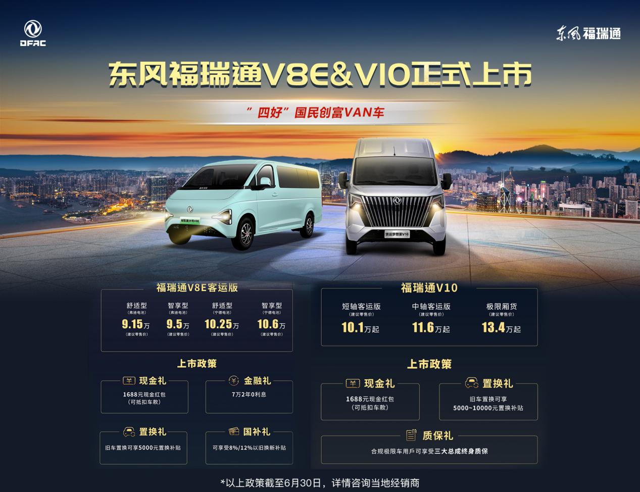 东风福瑞通V8E&V10全国上市发布_商业头条网