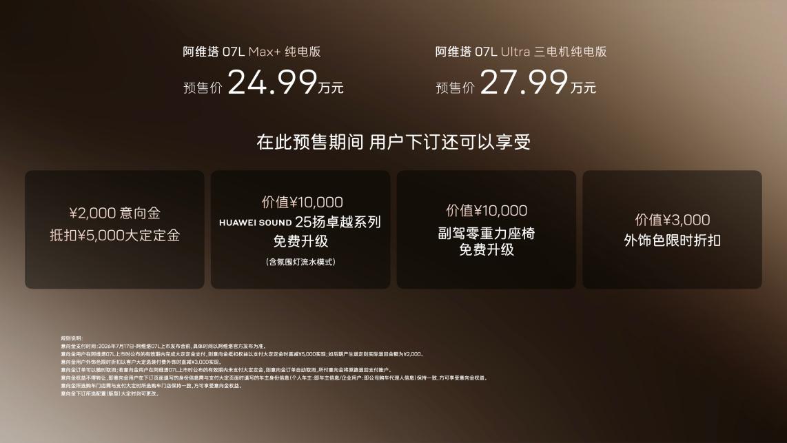 阿维塔07L开启预售  24.99万元起_商业头条网