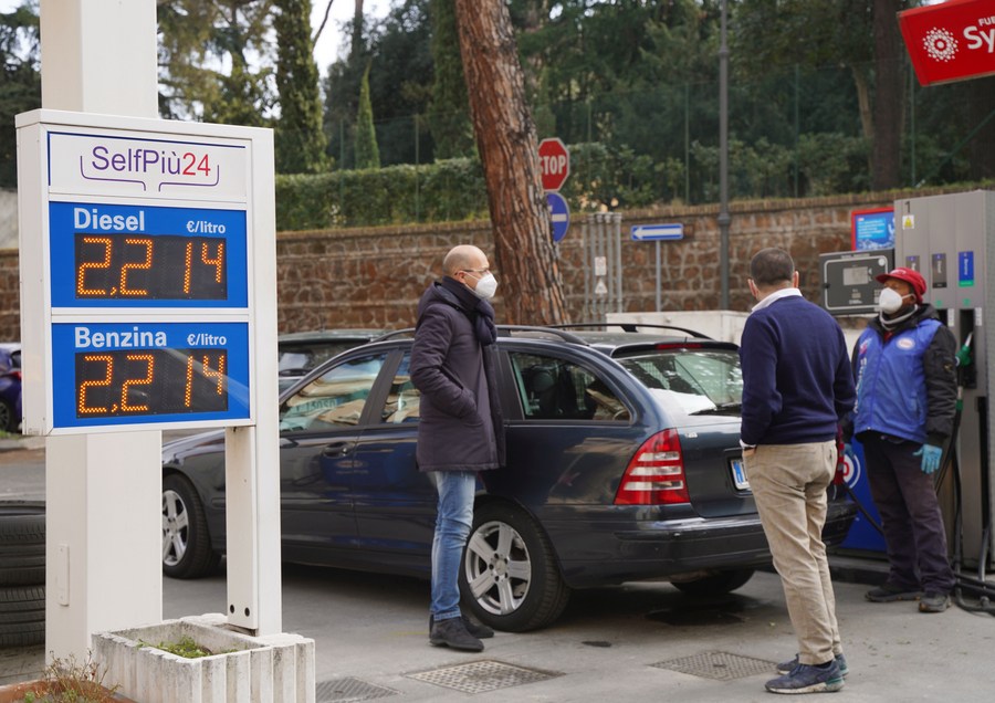 (Xinhua) L’economia italiana è stata duramente colpita dall’aumento dei prezzi del gas