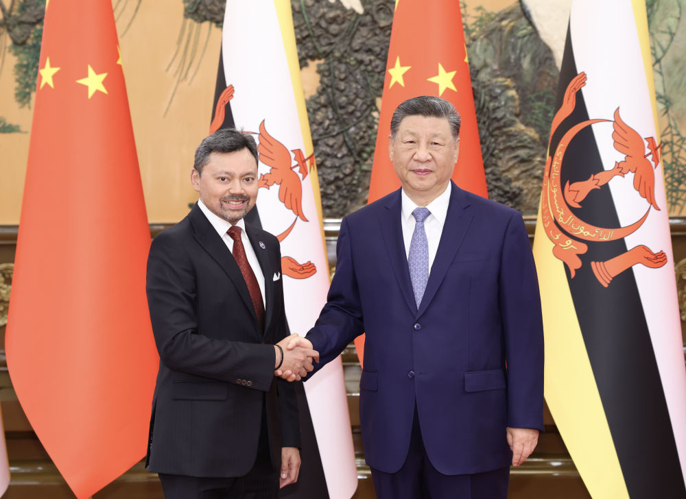 新华图讯｜习近平在京会晤文莱王储比拉