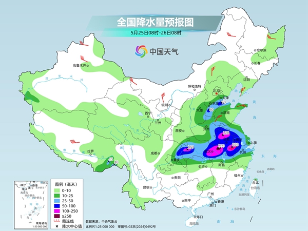 中东部持续降雨，湖北安徽警惕次生灾害，南方高温范围扩大