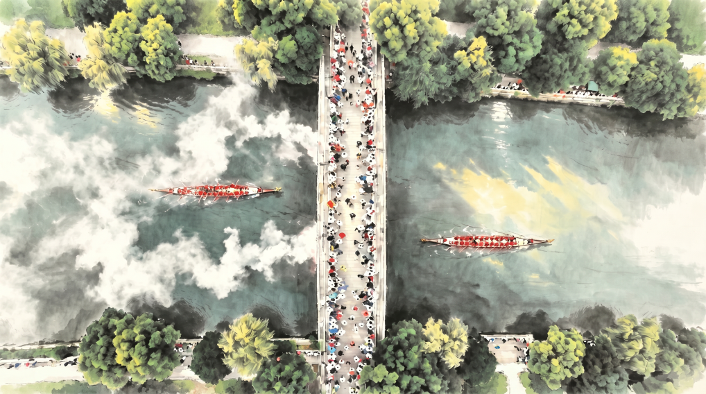 龙舟竞渡 家国同心