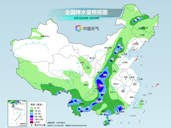 全国仍有大范围降雨 东北至江南多地高温闷热持续