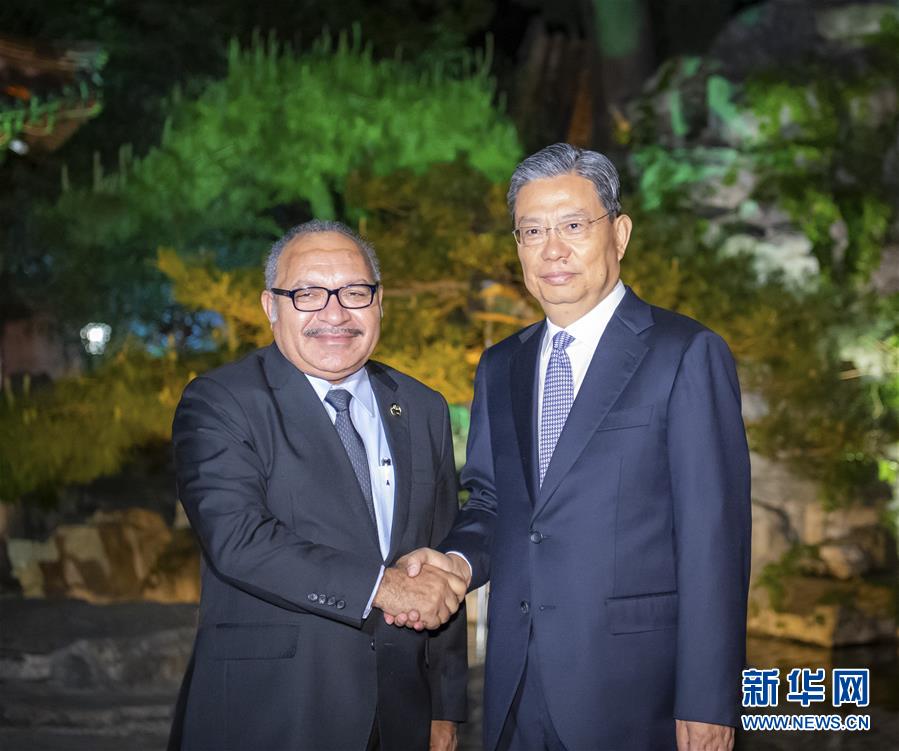 （时政）赵乐际会见巴布亚新几内亚总理奥尼尔
